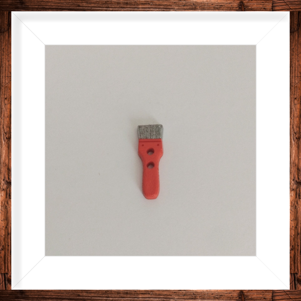 Bouton pinceau rouge