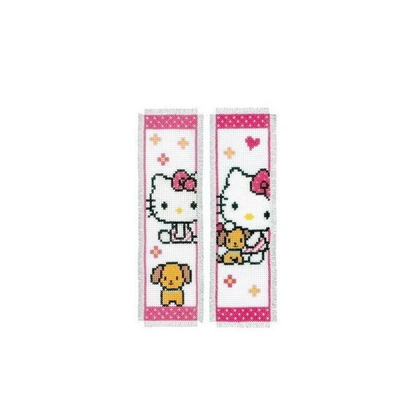 kit point de croix marque-pages Hello Kitty