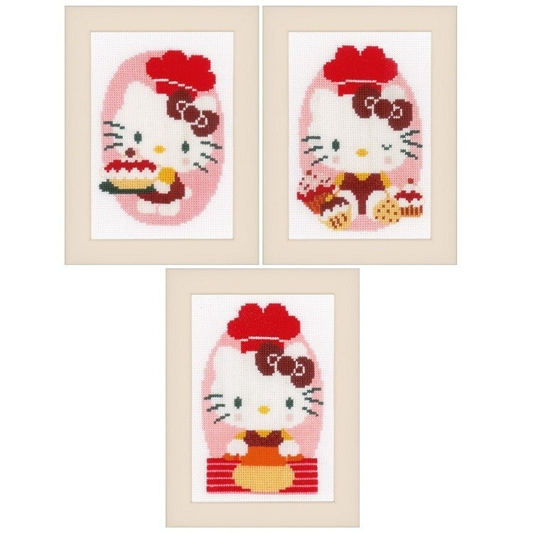 kit point de croix Hello Kitty boulangerie