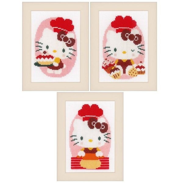 kit point de croix Hello Kitty boulangerie