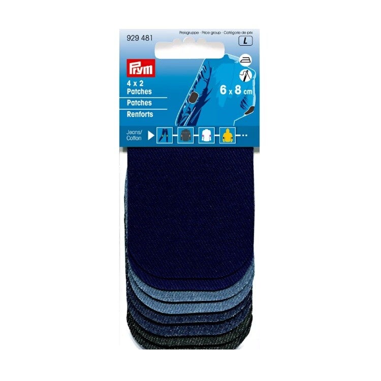 Mini renforts a coudre coloris jeans Prym