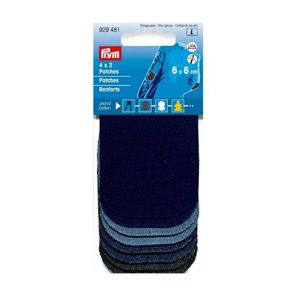 Mini renforts a coudre coloris jeans Prym