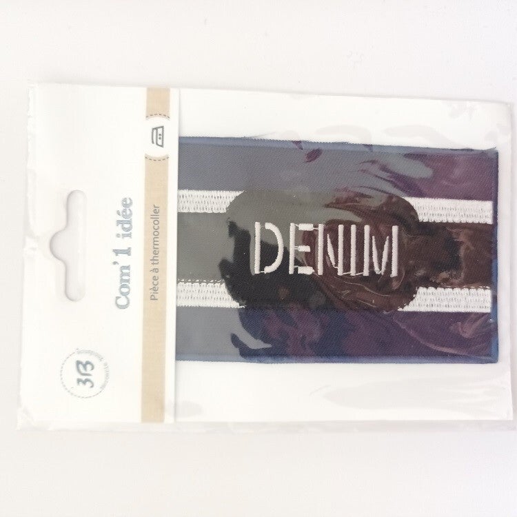 Thermocollant ecrit DENIM