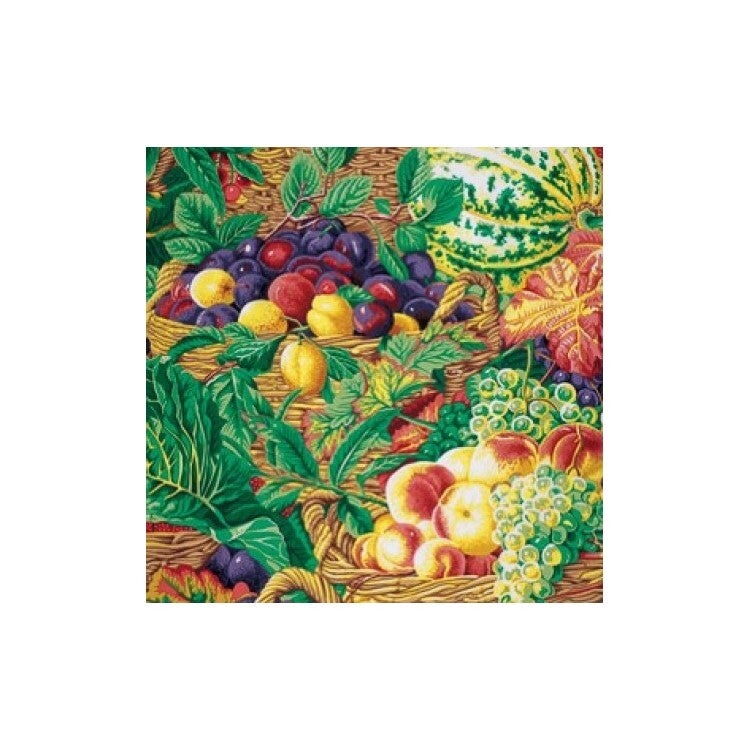 Tissu patchwork fruits nature