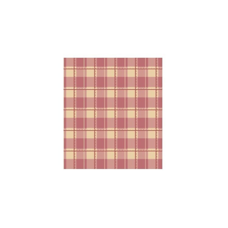 Tissu patchwork carreaux rose et beige Vero's World