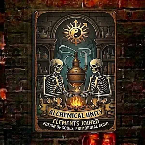 Metaal Bord Skeletten Cryptic Secrets