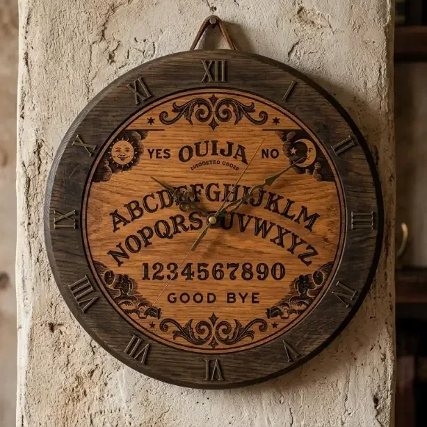 Houten Ouija Wandklok - 30cm