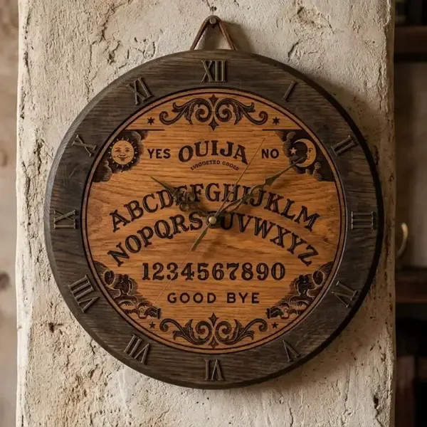 Houten Ouija Wandklok - 30cm
