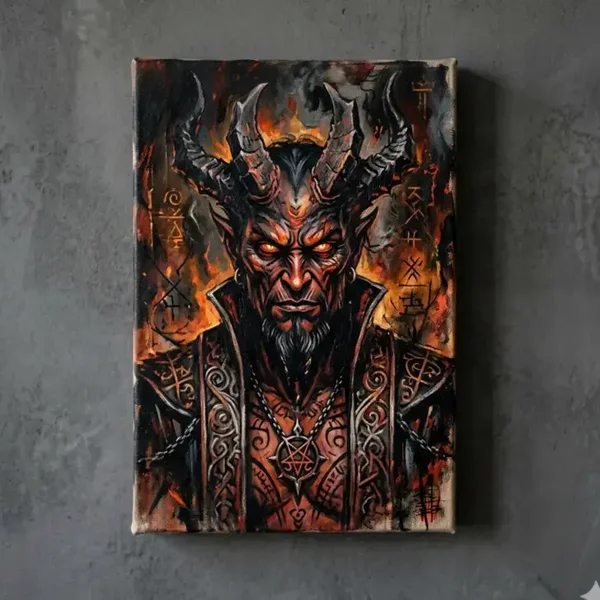 Ingelijst Canvas Schilderij Infernal Overlord - Exclusief