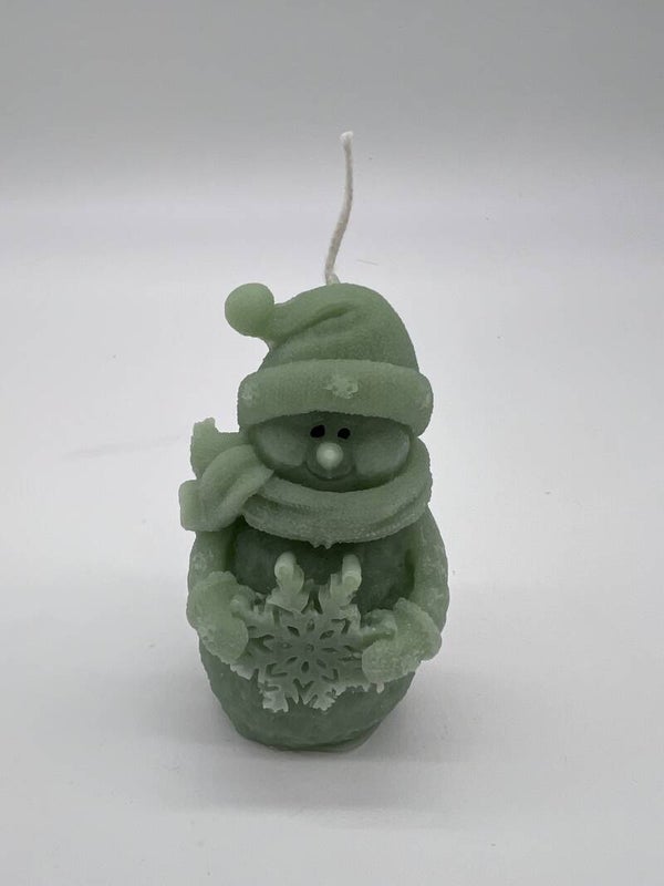 Schneemann mit Schneeflocke