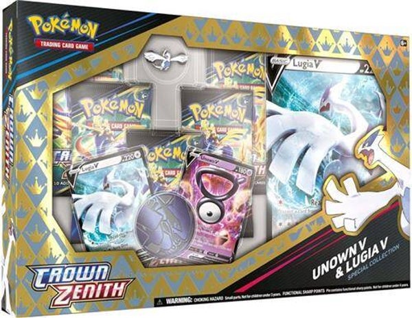 Pokemon Crown Zenith Special Collection - Unown V & Lugia V