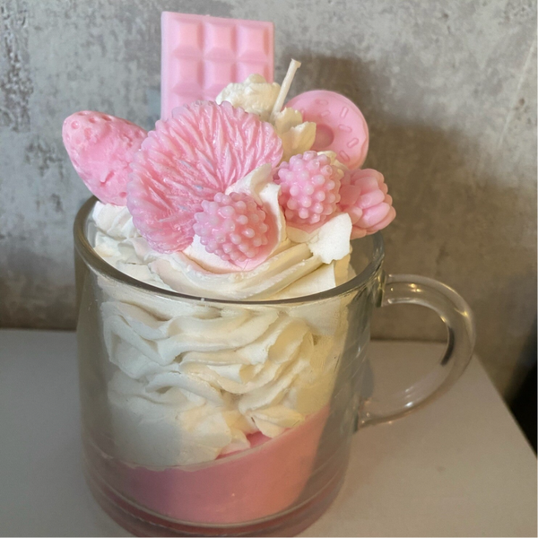 Pink Paradise Mug Candle