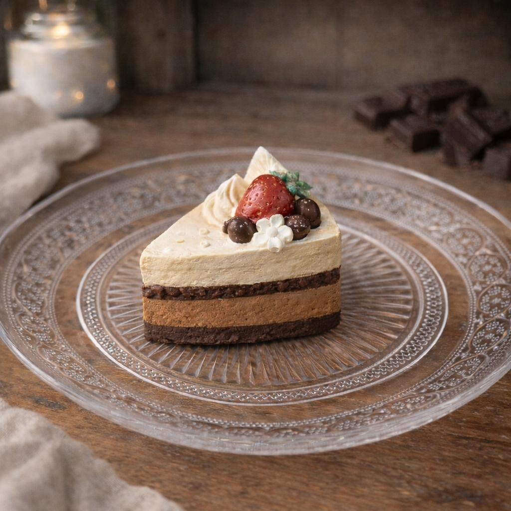 Part de gâteau gourmande