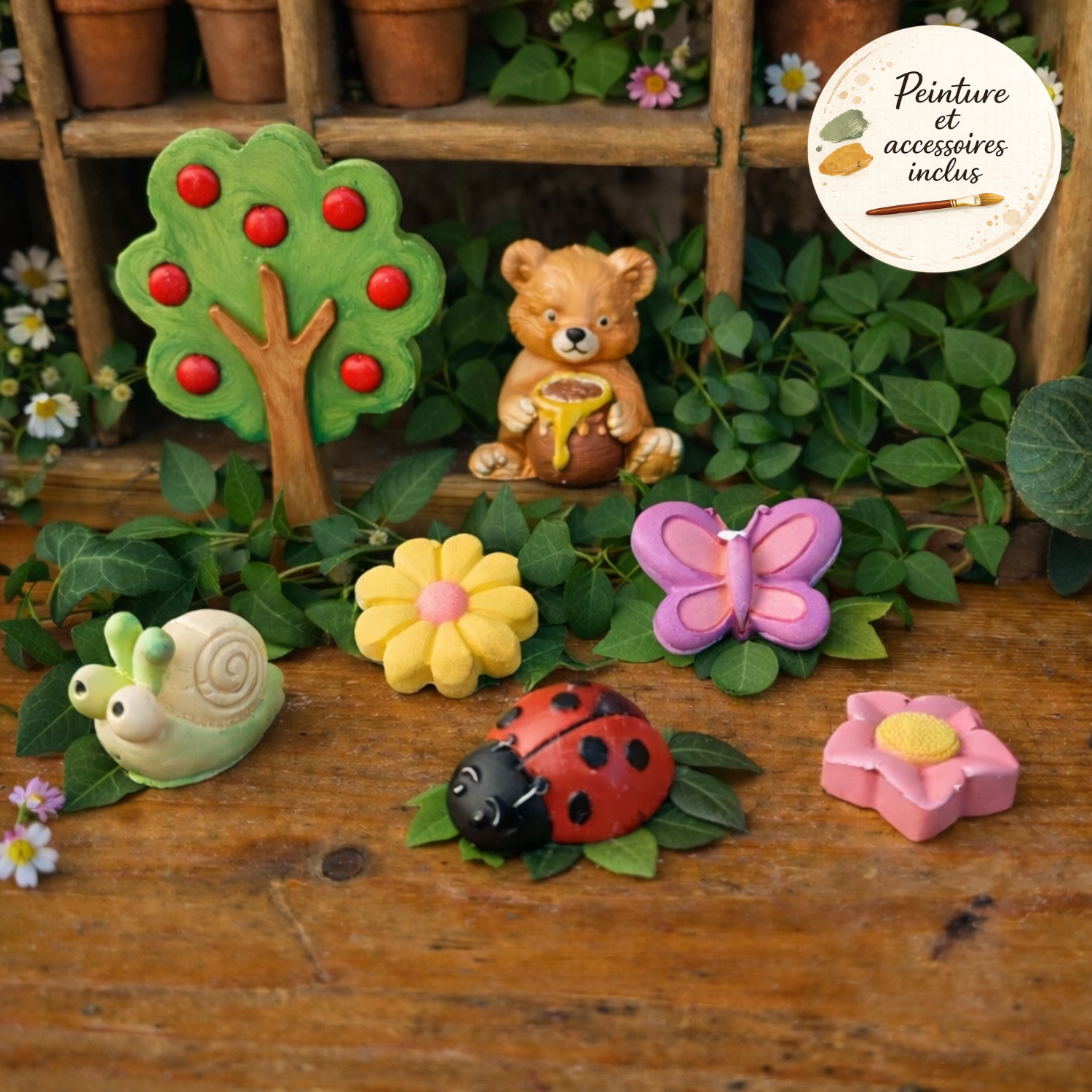 Coffret créatif prêt à peindre – Au cœur du jardin