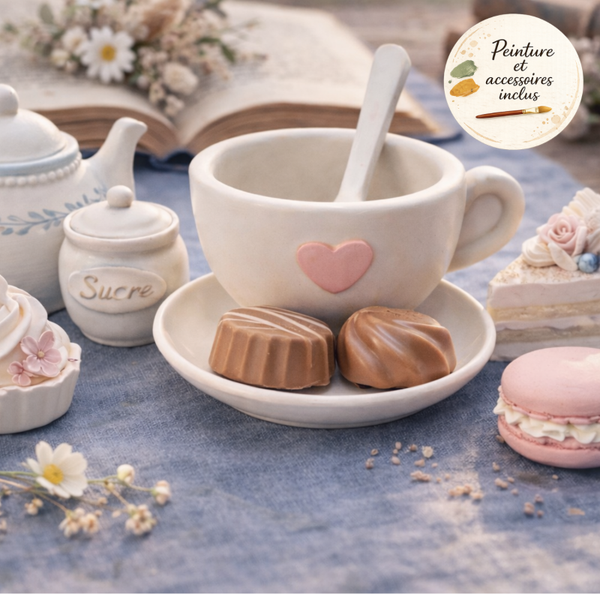 Coffret créatif prêt à peindre – Thé gourmand