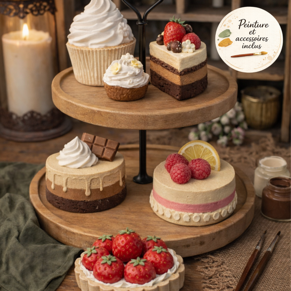 Coffret créatif prêt à peindre – Douceurs gourmandes