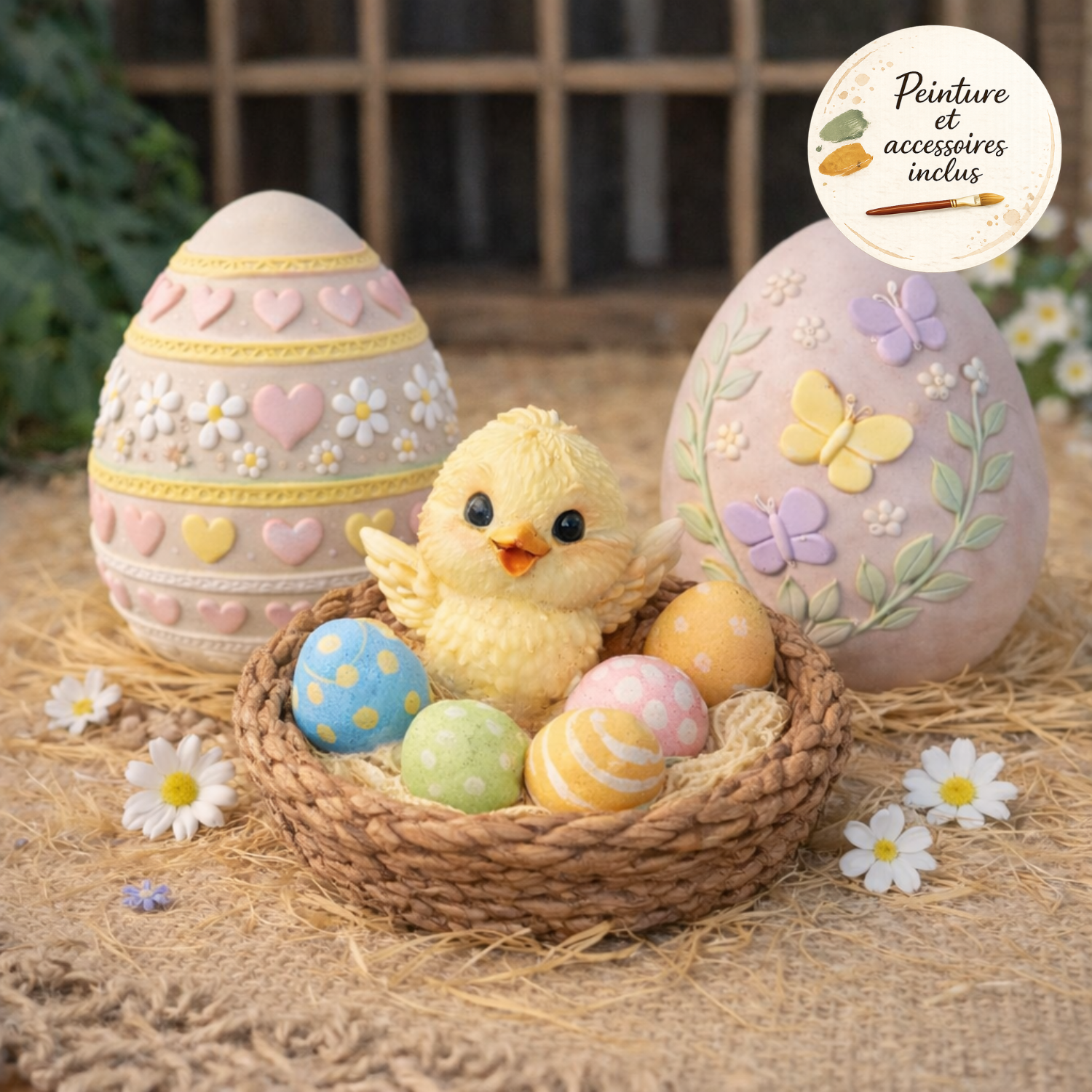 Coffret créatif prêt à peindre – Nid du poussin Gourmand