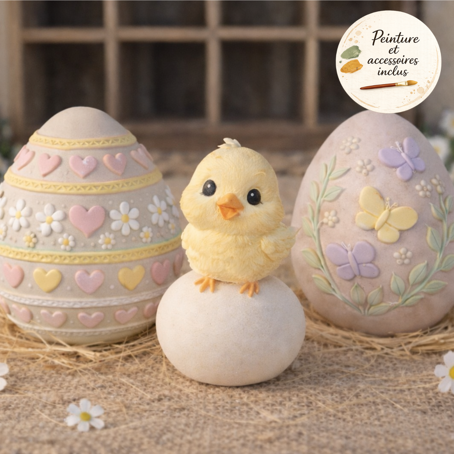 Coffret créatif prêt à peindre – Petit Poussin perché