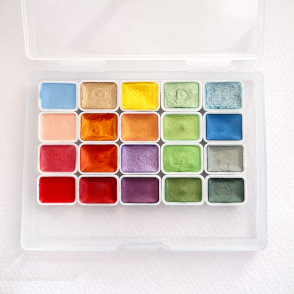 Mini palette aquarelle métallisée - Pour sublimer
