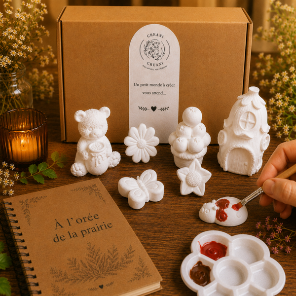 Coffret créatif prêt à peindre – À l’orée de la prairie