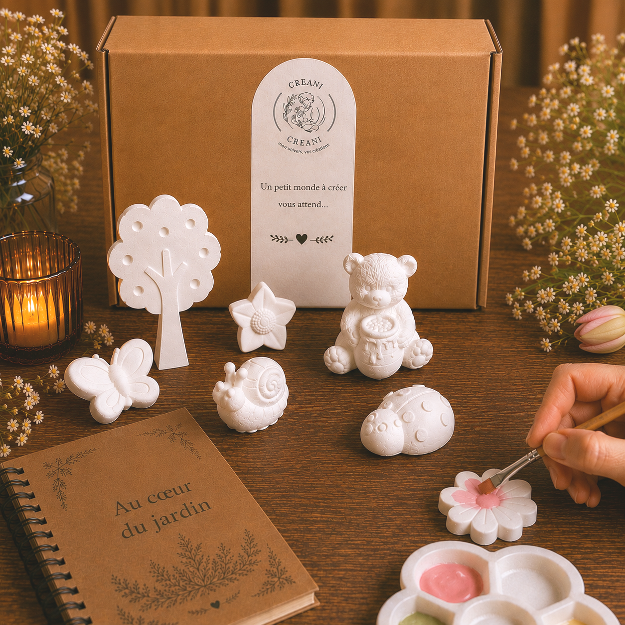 Coffret créatif prêt à peindre – Au cœur du jardin