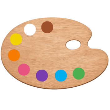 Palette de Pâques + 2 pinceaux et 1 mini palette de mélange offerts