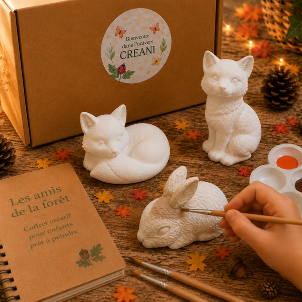 Coffret créatif prêt à peindre - Les amis de la forêt