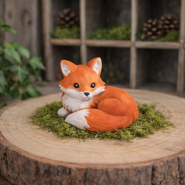 Petit renard couché
