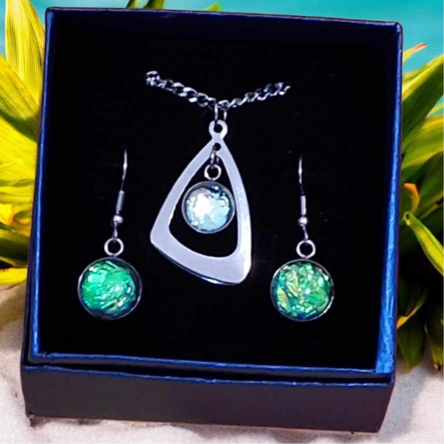 Epoxy resin earring set