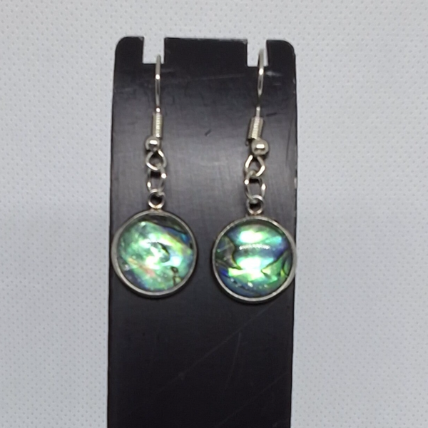 Abalone hook earring
