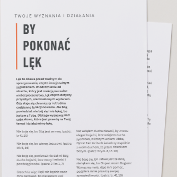 BY POKONAĆ LĘK - już wkrótce do pobrania