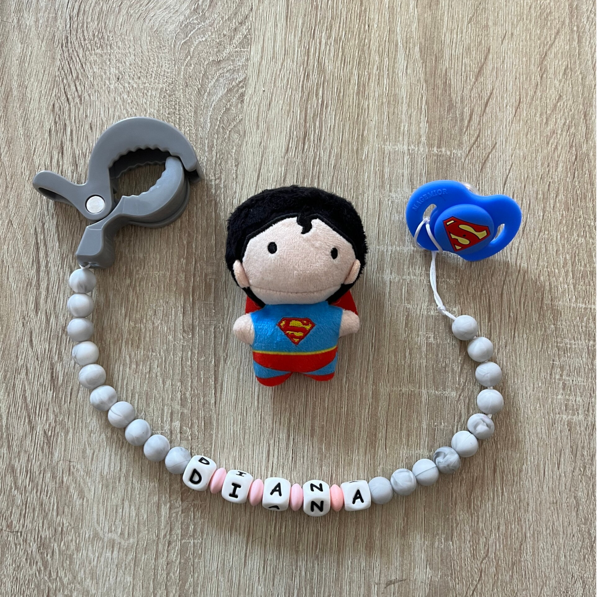 Chupete y mordedor Superman