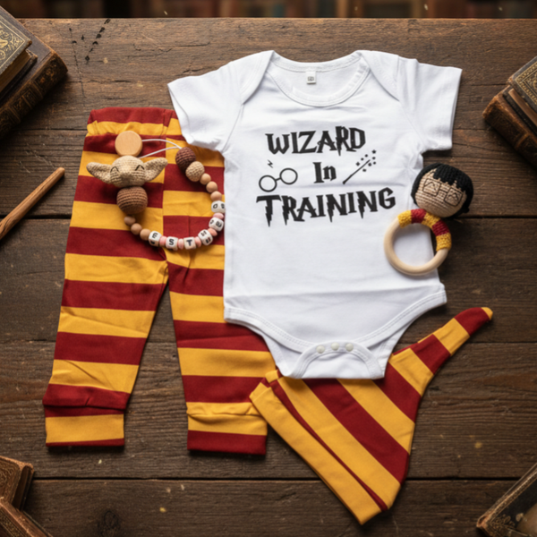 Kit: Pelele, Sonajero y Chupetero Harry Potter
