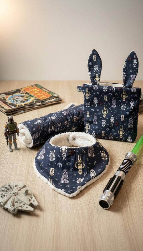 Kit: Cambiador + bandana + mantita