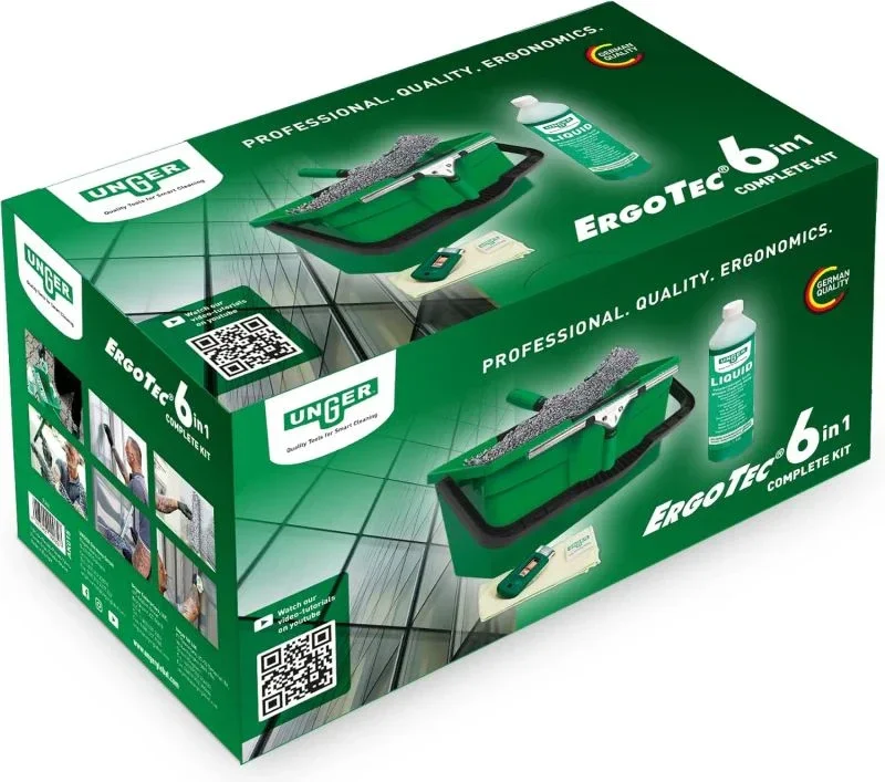 Unger ErgoTec Professionele Glazenwasserset 6in1