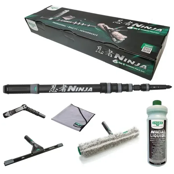 Unger ErgoTec Ninja Professionele Carbon Steel Kit 6in1
