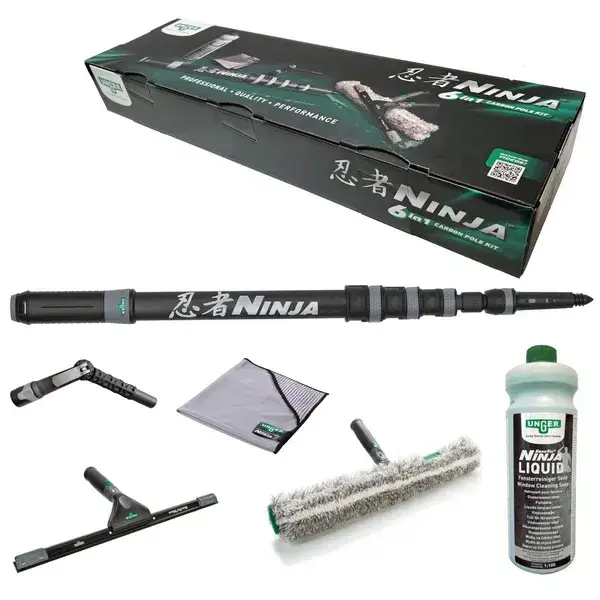Unger ErgoTec Ninja Professionele Carbon Steel Kit 6in1
