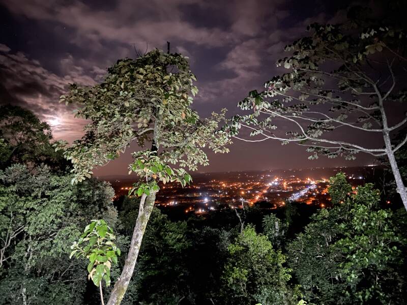 Blick auf Praia Grande aus unsererem Chalé in der Natur