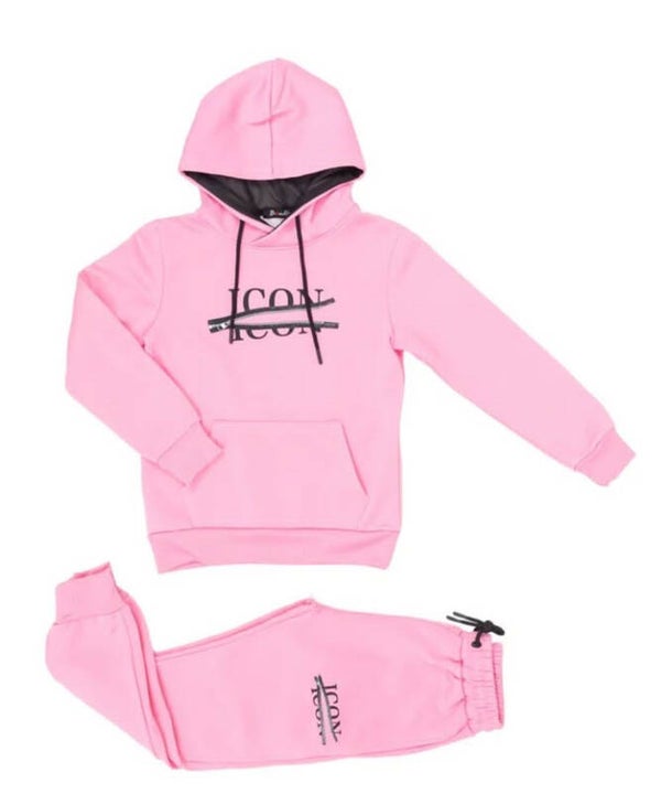 Icon joggingspak roze