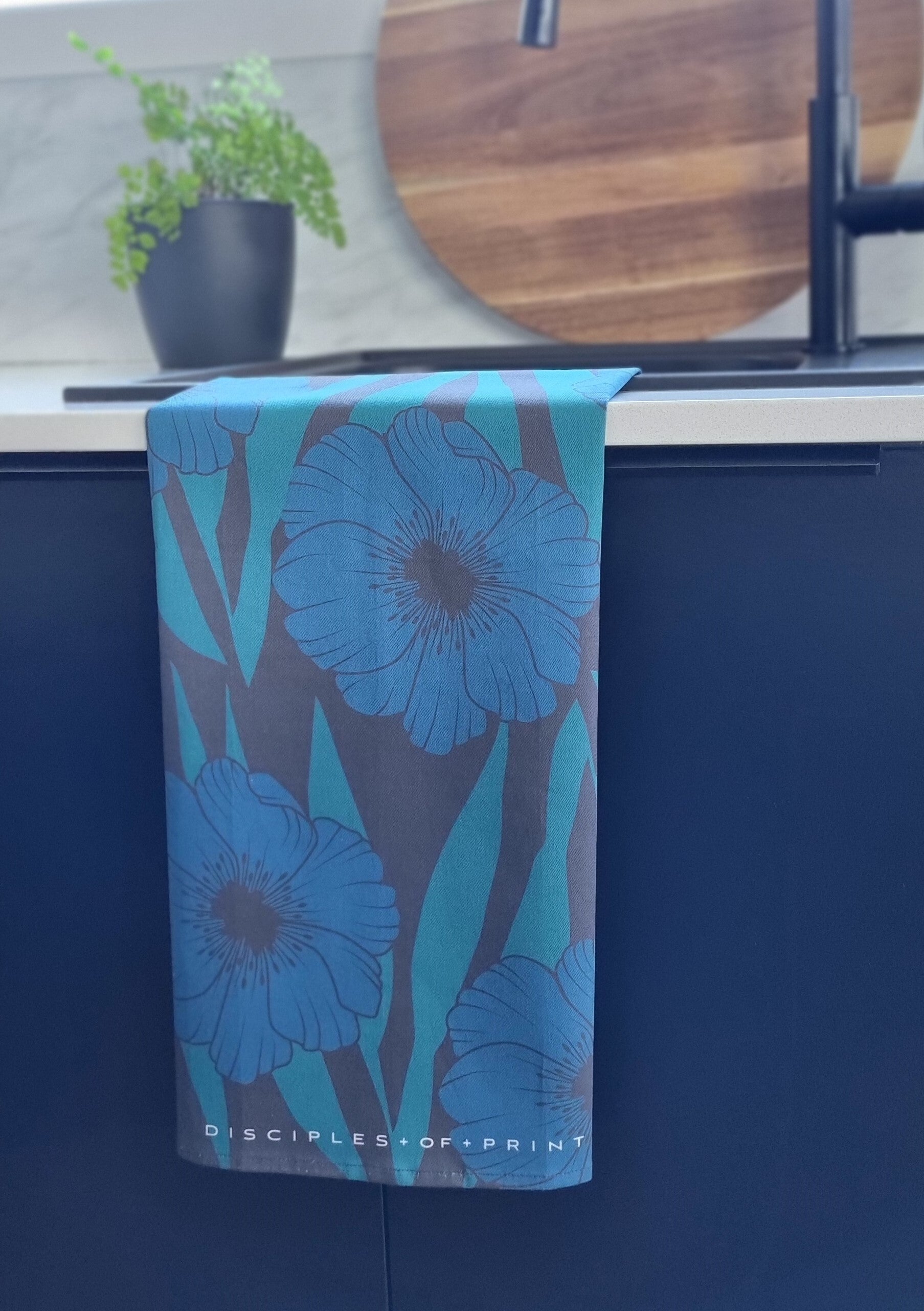 Tea towel + Wind Flower