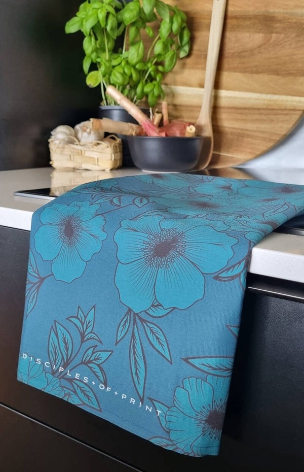 Tea towel + Wind Flower Bloom