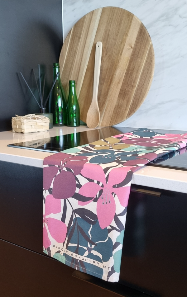 Tea towel + Summer Floral