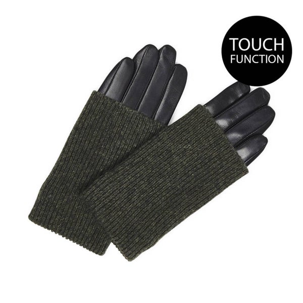 GLOVE black w/green