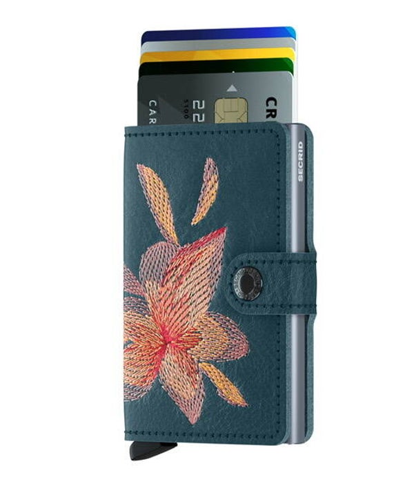Miniwallet Stitch Magnolia Petrolio