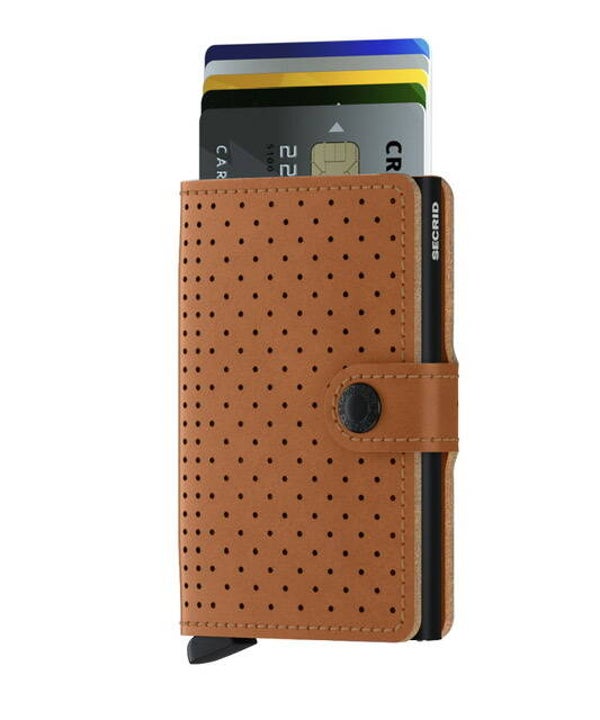 Miniwallet Perforated Cognac