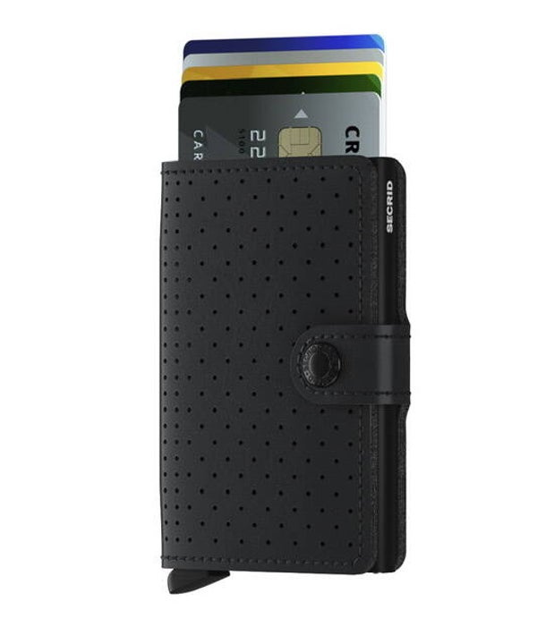 Miniwallet Perforated Black