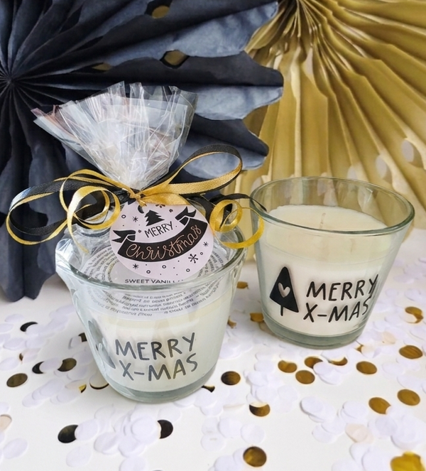Kerstattentie Luxe Geurkaars | Kant-en-klare Kerstcadeau