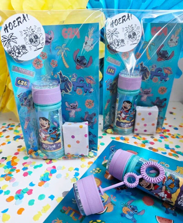 Stitch traktatie bellenblaas | Kant-en-klare schooltraktatie