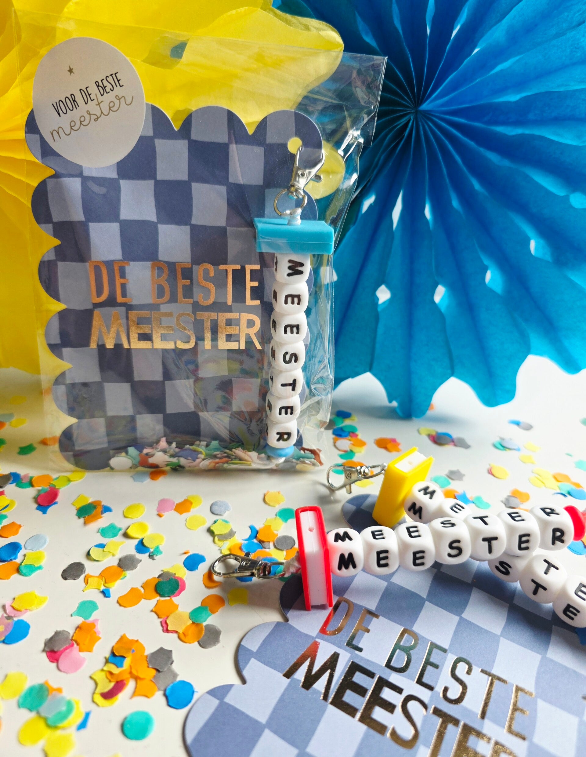 Cadeautje voor de meester sleutelhanger | Meester traktatie
