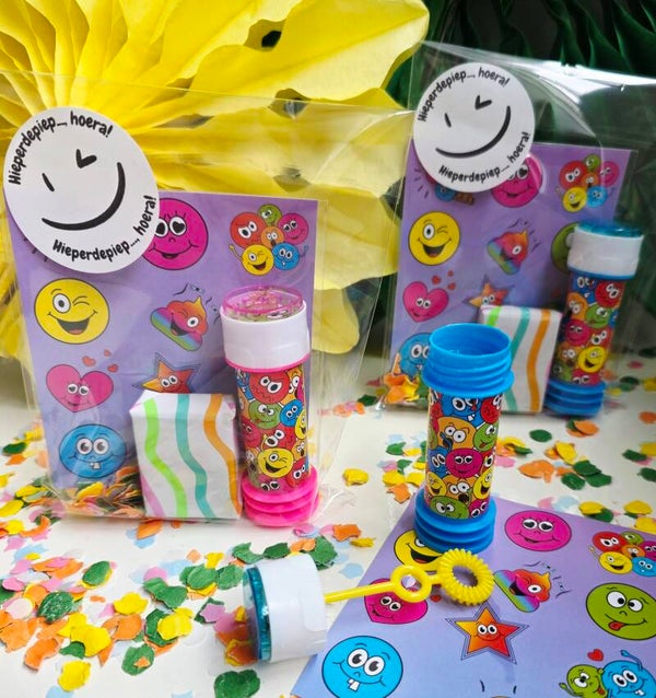 Smiley Traktatie Bellenblaas | School & KDV | Kant-en-klaar